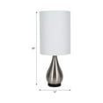 thumbnail image 6 of 28"Hx14" Diameter, Metal Teardrop Table Lamp, Silver, Modern Table Lamp for Room and Office, Brushed Nickel Finish, 6 of 6