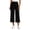 Black, variant on Yoga Pants for Women Pockets Solid Style Airport Outfit Walking Pilates Studio Weekend Casual Summer Lightweight Feel Easy Care Style Polished Casual Look