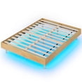 thumbnail image 2 of Costway Full Size Floating Bed Frame with LED Lights, 12 Inch Modern Wood Platform Bed, 2 of 10