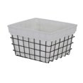 thumbnail image 2 of Esker Rectangular Lined Metal Basket, 2 of 4