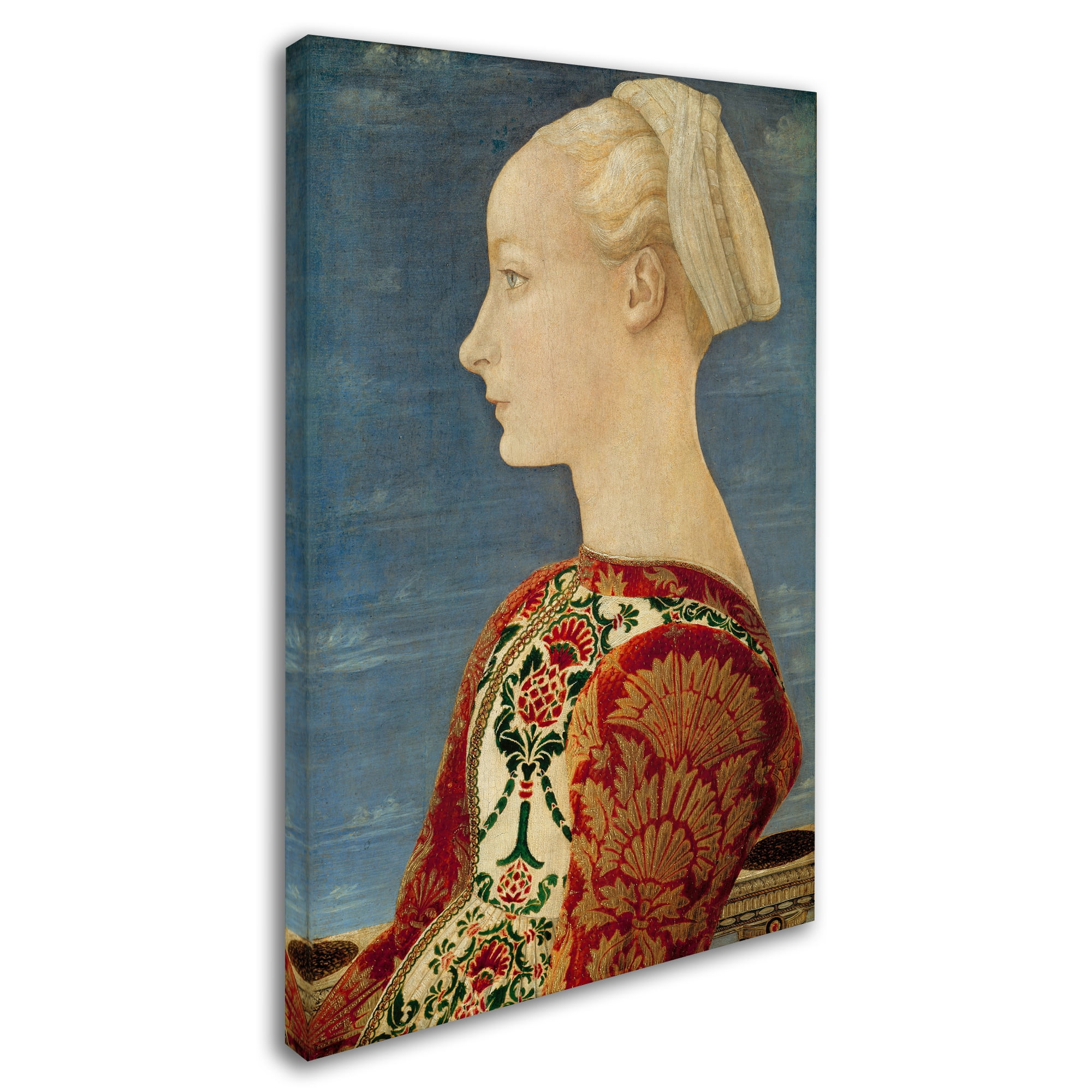 Antonio Del Pollaiuolo 'Portrait Of A Young Lady' Canvas Art