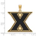 thumbnail image 2 of Logoart Sterling Silver Gp Xavier University Extra Large  Enamel Pendant, 2 of 3