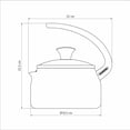 thumbnail image 4 of Tetera Tramontina chaleiras aluminio antiadherente Tapa de vidrio mango de baquelita antitérmica 28534619, 4 of 5