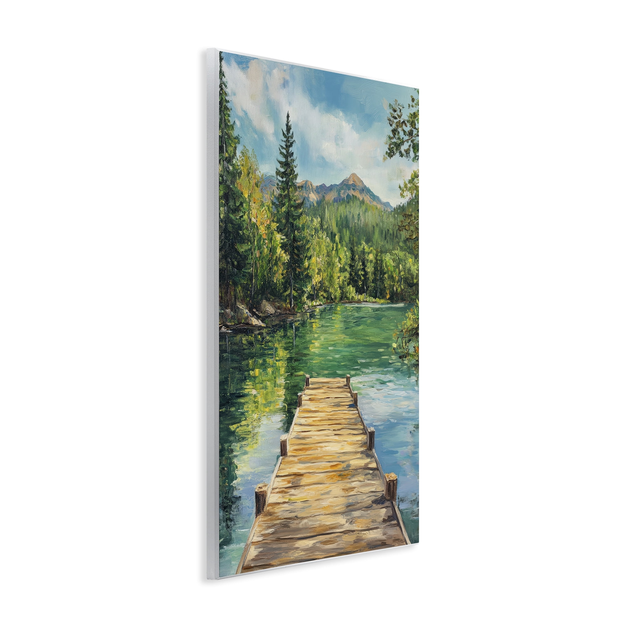 Stupell Industries Sunlit River Dock Wall Plaque Art, design by Petal Prints Design