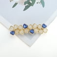 thumbnail image 7 of Unique Bargains Flower Hair Clips for Women Vintage Rhinestone Hair Barrettes Small Floral Hairpin French Faux Crystal Flower Hairpin, Hair Accessories Blue, 7 of 7