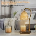 thumbnail image 4 of Waxgamo Candle Warmer Lamp with Timer Dimmer - Electric Candle Light Wax Melt Warmer for Scented Wax, Plug-in Wax Warmer Lamp for Home & Office (White Peony), 4 of 6