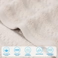thumbnail image 3 of Superior Zuma Zero Twist Face Towels Washcloths, Set of 12, Silver, 3 of 10