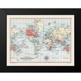 thumbnail image 2 of Bartholomew 24x19 Black Modern Framed Museum Art Print Titled - Commercial Route World - Bartholomew 1892, 2 of 5