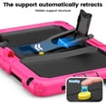 thumbnail image 3 of XYX for Xiaomi Redmi Pad 2 Case 11 inch, 3in1 Heavy Duty Shockproof Tablet Cover with Stand, Shoulder Strap, Rose, 3 of 7