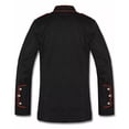 thumbnail image 5 of QHFBli Gothic Steampunk Army Officer Style Pea Coat Jacket, 5 of 7