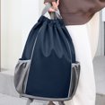 thumbnail image 5 of New basketball sports drawstring backpack, dry and wet separation fitness bag storage bundle pocket, 5 of 6