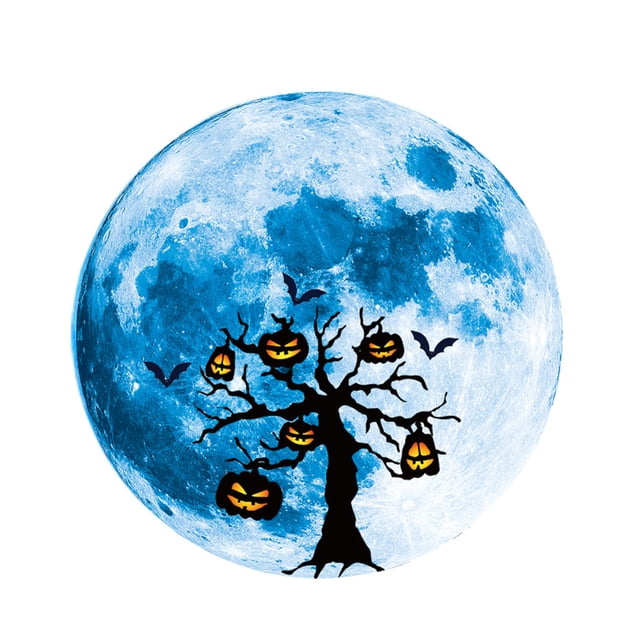 xiaxaixu Halloween Wall Sticker, Luminous Scarecrow Print PVC Decals Posters