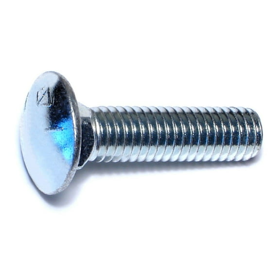 7/16"-14 x 1-3/4" Zinc Grade 5 Carriage Bolts CBS5-244 (6 pcs.)