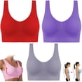 thumbnail image 1 of Cozycurve Sujetador sin costuras, sujetadores deportivos suaves y cómodos antiflacidez para mujer, sujetador push up que suaviza la espalda, 1 of 6