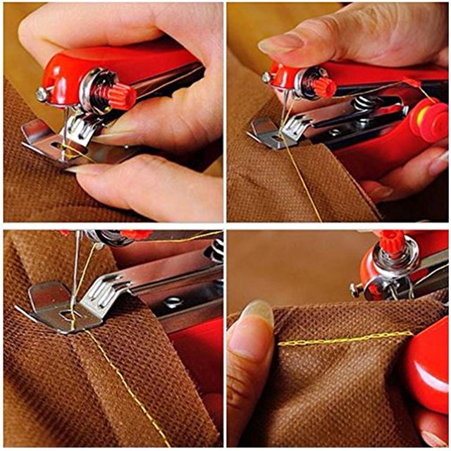 Mini máquinas de coser, costura portátil, reparación, herramientas de trabajo manual rosa Sywqhk Libre de BPA