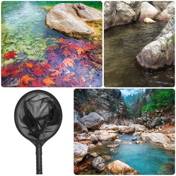 Yuangui Pool Net Skimmer Leaf Mesh Bag Cleaning Swimming Rake Fine Catcher Pond Basket Skim Around Netting Spa Deep Debris Nets