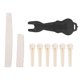 thumbnail image 5 of Folk Guitar Bridge Pin Kit, Guitar Bone Saddle Guitar Pin Remover  For Music Lovers For Guitar Players ANGGREK Folk Guitar Bridge Pin Kit, 5 of 8
