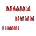 thumbnail image 3 of WIFKLSIIPG Holiday Party Decoration Short Almond 3D Red Wear Nail 1ml, 3 of 8