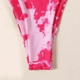 thumbnail image 5 of Celivon Womens Tie Dye Bikini Set With Strappy Top Sexy High Cut Two Piece Swimsuit For Neck Beachwear, 5 of 5