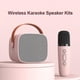 thumbnail image 2 of Portable Bluetooth Karaoke System with Microphone, Shared Audio, 2 of 5