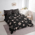 thumbnail image 3 of Feelyou Western Aztec Adult Bedding Comforter Set 7 Pieces, Tribal Sheep Skeleton Full Bedding Set, Black Brown Abstract Triangle Reversible Fitted Sheet Flat Sheet, Super Cozy Room Decor, 3 of 7