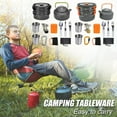 thumbnail image 2 of Camping Cookware Kit Outdoor Cooking Set Aluminum Equipment Outdoor Pot Travel Tableware Kitchen Hiking Picnic BBQ, 2 of 9