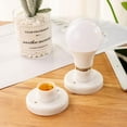 thumbnail image 2 of pulunto 4Pcs E27 Lamp Holder White Round Plastic LED Lamp Screw Base Lamp Socket Adapter, 2 of 9