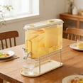 thumbnail image 6 of Hometravel Plastic Drink Dispenser with Spigot and Lid, 1 Gallon Large Capacity Cold Drink Container, BPA-Free Beverage Dispenser for Parties, BBQs, Everyday Home Use, Easy Pour Spigot, 6 of 7