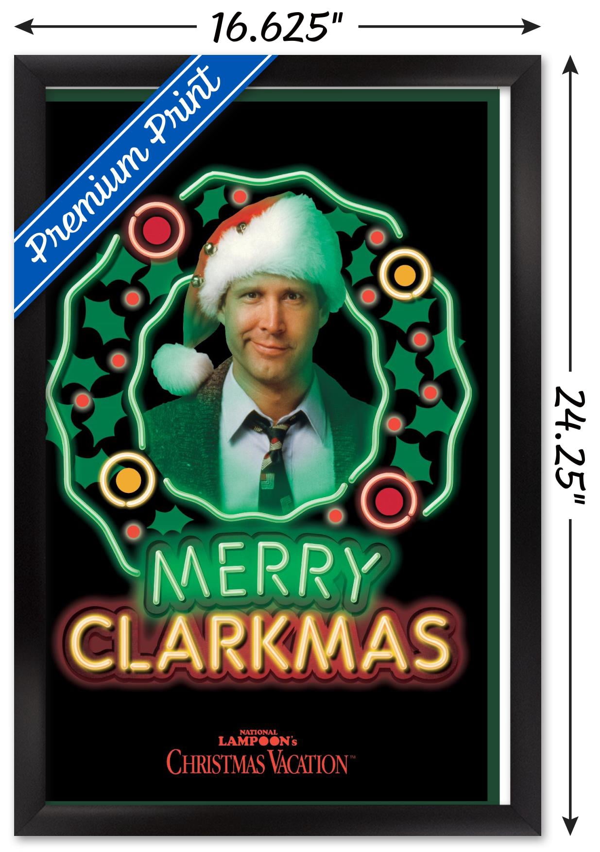 National Lampoon's Christmas Vacation - Clark Wall Poster, 14.725" x 22.375", Framed