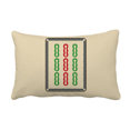 thumbnail image 1 of Mahjong Bar 9 Tiles Pattern Throw Pillow Lumbar Insert Cushion Cover Home Decoration, 1 of 3