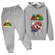 thumbnail image 1 of Conjunto de sudadera con capucha de Super Mario bros para niños, chaqueta para niños, ropa de primavera y otoño, suéter para niños de 3 a 14 años, venta, nuevo, 1 of 1