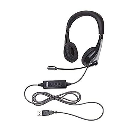 UPC: 0885634306120 | Califone 1025MUSB NeoTech USB Headset  Mic with CaliTuff Braided Cord