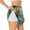 White, variant on Paper Fox Crow Fantasy Printed 2 in 1 Women's Workout Shorts for Athletic Gym Running Shorts with Phone Pockets-Medium