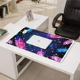 thumbnail image 3 of Long Mouse Pads for Desk,Neon Feather with Dots Pattern Desk Mats on Top Of Desks, Desk Mouse Pad Extra Large with 3mm Non-Slip Base and Stitched Edge for Gaming,Office,Work,Home 31.5"x15.7", 3 of 6
