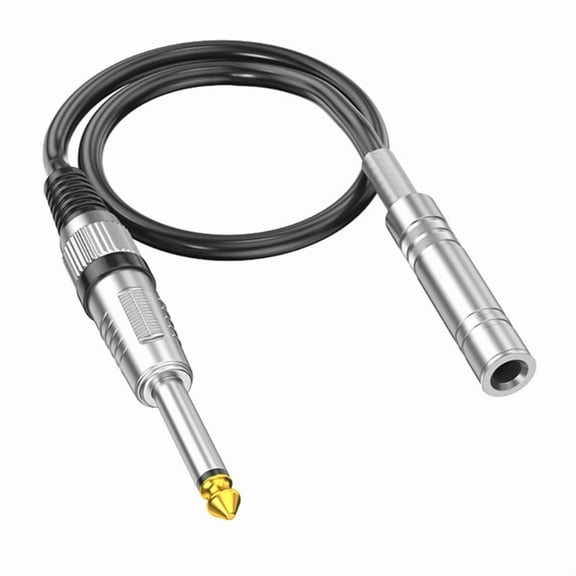 6.35mm Male To Female Audio Cable Gold Plated Connectors Dual Shielding For Home Theater Systems
