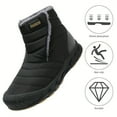 thumbnail image 4 of Men's Slip Resistant Snow Boots,Thermal Shoes,Windproof Boots Faux Fur Lining, 4 of 6
