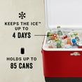 thumbnail image 5 of Coleman Vintage 54-Quart Steel Belted Cooler, Red, 5 of 6