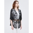thumbnail image 4 of Kimono Cardigan Ample en Dentelle Florale pour Femmes, 4 of 5