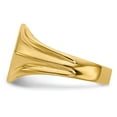 thumbnail image 3 of Solid 14k Yellow Gold 11.5x11.5mm Closed Back Engravable Monogram Signet Ring Band Size 7.5, 3 of 6