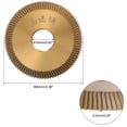 thumbnail image 2 of Unique Bargains 16x60x6.35mm Key Cutting Blade Horizontal Machine High-Speed Steel Disk Cutter Locksmith Tool, Titanium Coating, 2 of 5