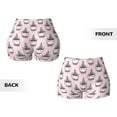 thumbnail image 5 of Lsque Cute Cupcake Pattern High Waisted Biker Shorts for Women-Tummy Control Fitness Athletic Workout Running Yoga Gym Shorts,Moisture-Wicking-Medium, 5 of 9