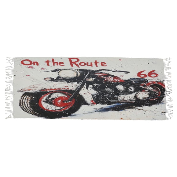 BZSMCE Women Scarf Oil Pattern Of Motorcycle Simple Pattern Soft Warm Long Large Scarves