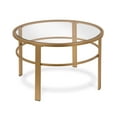 thumbnail image 5 of Evelyn&Zoe Gaia Round Nested Coffee Table, Brass, 5 of 11