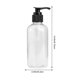 thumbnail image 1 of 5 uds botella de bomba de prensa de Gel de ducha botella de subembalaje vacía botella recargable negro (200ml), 1 of 2