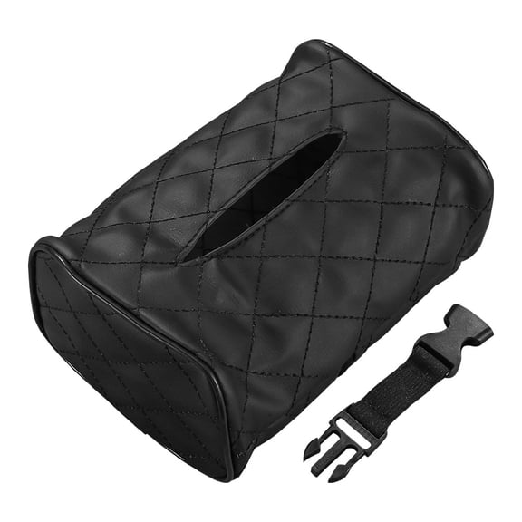 Worgeous 2-Pack Car Tissue Box Holders for Headrest and Visor, Car Organizer Napkin Dispenser, Convenient Auto Tissue Holder