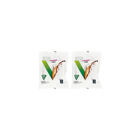 Hario V60 Misarashi Coffee Paper Filter (Size 02, 200-count, White)