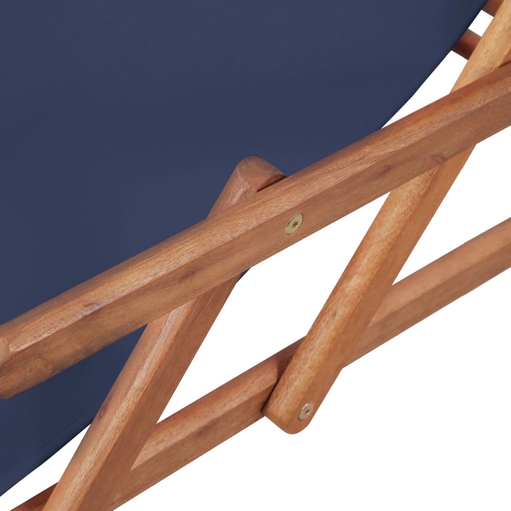Kepooman Outdoor Patio Fabric & Wooden Frame Folding Chair for Garden Beach, Blue Kepooman Outdoor Patio Fabric & Wooden Frame Folding Chair for Garden Beach, Blue
