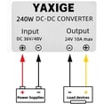 thumbnail image 2 of Convertidor reductor de voltaje YAXIGE DC 36V/48V a 24V 10A, 2 of 9