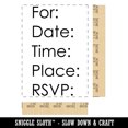 thumbnail image 2 of Invitation Party RSVP Rectangle Rubber Stamp Stamping Scrapbooking Crafting - Small 1.7in, 2 of 7