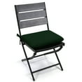 thumbnail image 2 of Jordan Manufacturing 16" x 16" Forest Green Solid Square Outdoor Chair Pad Seat Cushion with Ties, 2 of 9